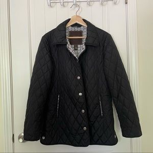 Coach | signature black quilted hacking jacket